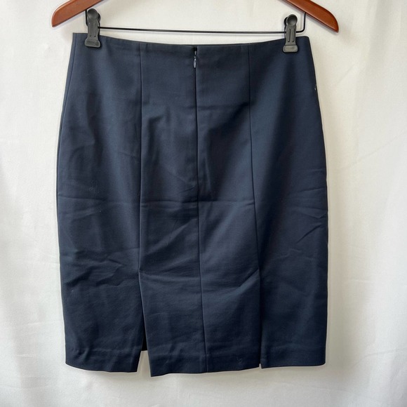 Vintage DS Lab Navy Blue Pencil Skirt Size 6 - Picture 3 of 9